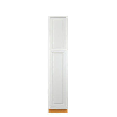 Pantry Vintage White Inset Raised Panel Cabinet 84" Tall 18' Wide