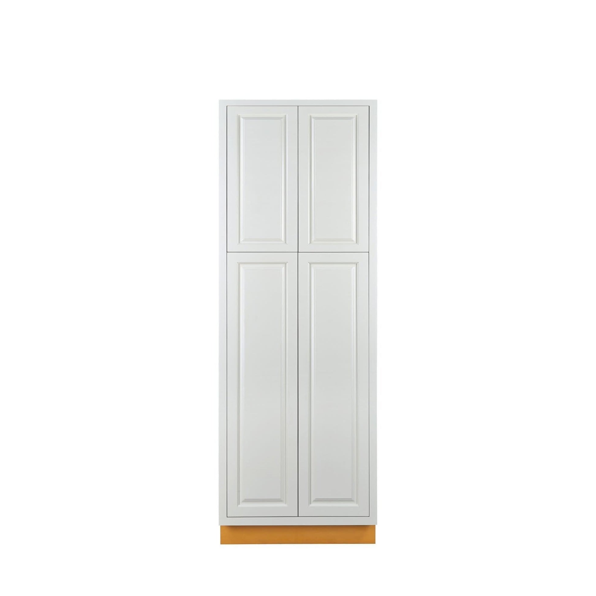 Pantry Vintage White Inset Raised Panel Cabinet 84" Tall 24', 30" & 36" Wide