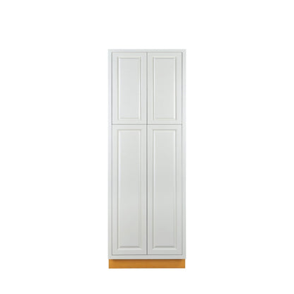 Pantry Vintage White Inset Raised Panel Cabinet 84" Tall 24', 30" & 36" Wide