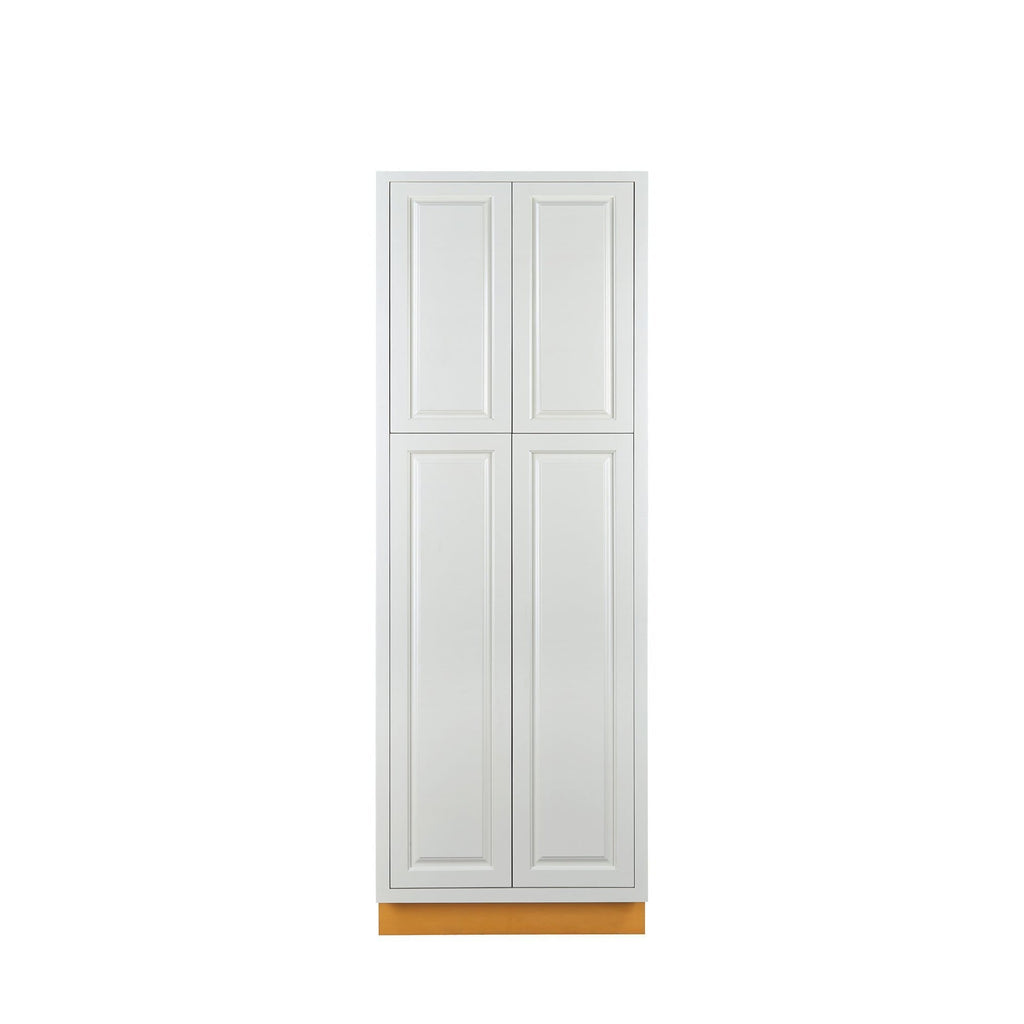 Pantry Vintage White Inset Raised Panel Cabinet 84