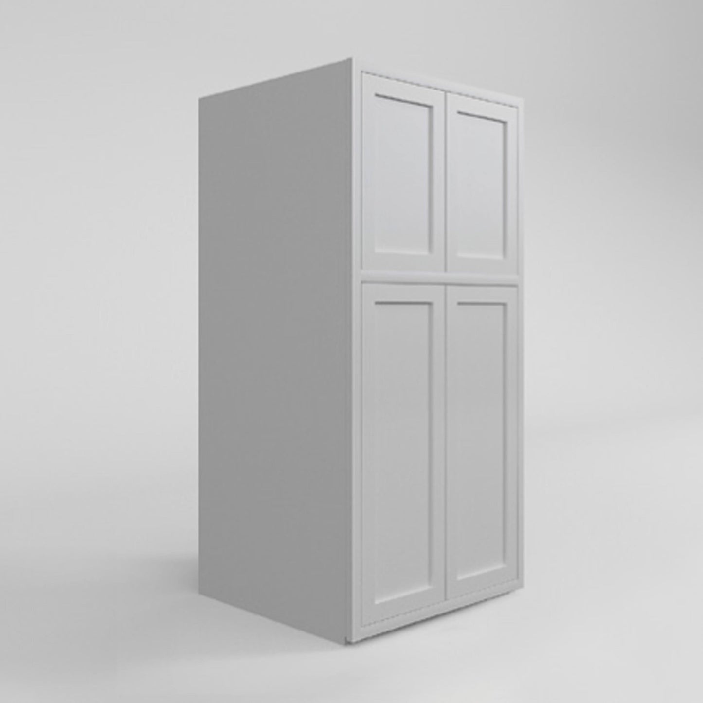 Pantry Vintage White Inset Raised Panel Cabinet 93" Tall 24', 30" & 36" Wide