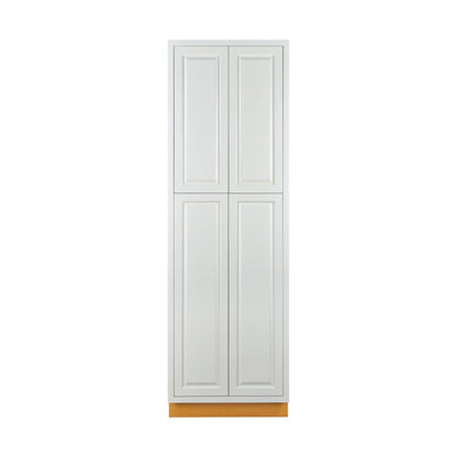 Pantry Vintage White Inset Raised Panel Cabinet 93" Tall 24', 30" & 36" Wide