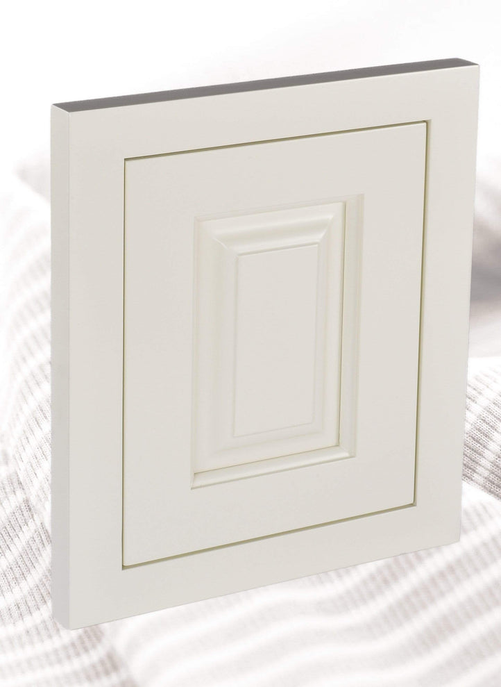 Sample Door Vintage White Inset Raised Panel - Size 13-1/4