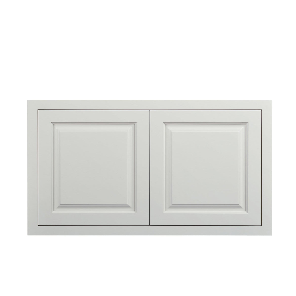 Wall Cabinet 36" Wide 24" Deep Vintage White Inset Raised Panel Refrigerator Wall Cabinet - Double Door D5W361824 Inset Kitchen Cabinets