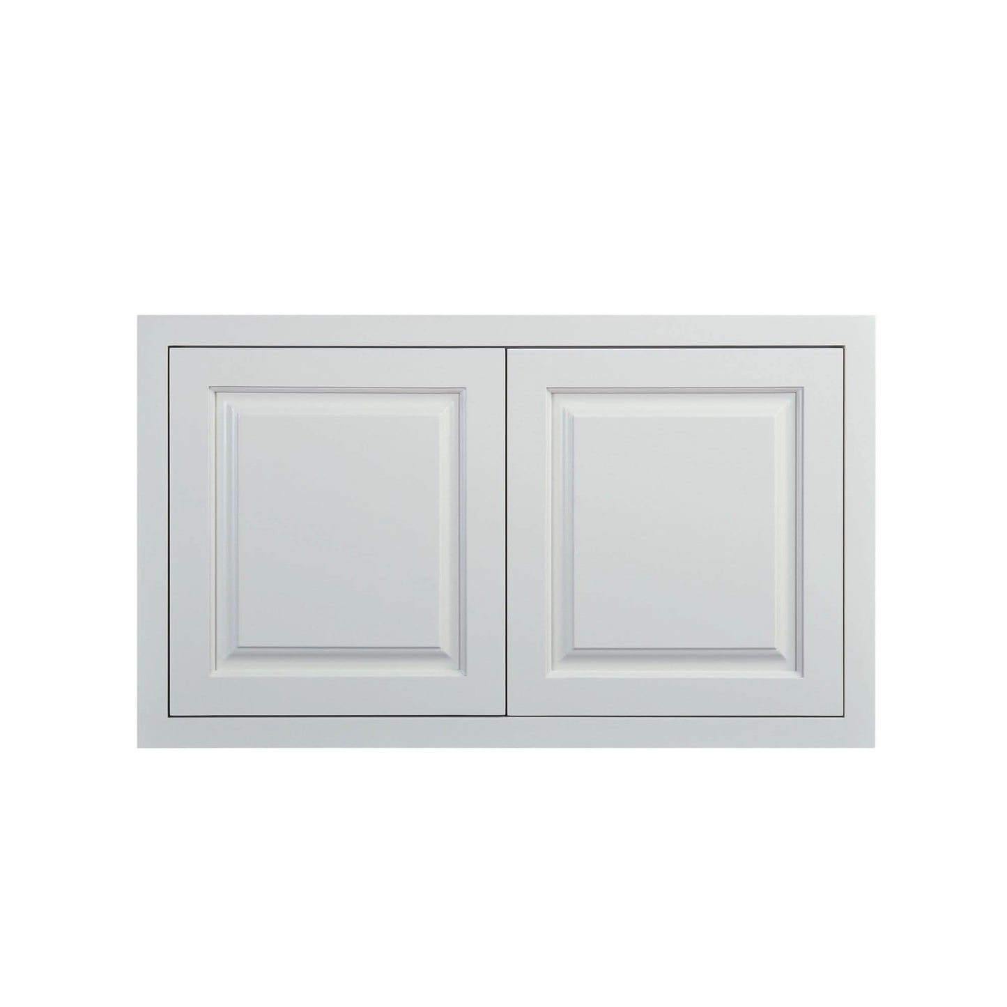 Wall Cabinet 36" Wide 24" Deep Vintage White Inset Raised Panel Refrigerator Wall Cabinet - Double Door D5W362124 Inset Kitchen Cabinets