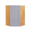 Wall Cabinet Diagonal Corner Light Gray Inset Shaker Wall Cabinet - Single Door Inset Kitchen Cabinets