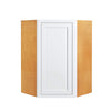 Diagonal Corner Snow White Inset Shaker Wall Cabinet - Single Door
