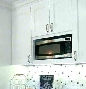Microwave Shelf Cabinet Taupe Shaker 1-1/4" Overlay Cabinet 27" Wide by 30", 36" & 42" Tall