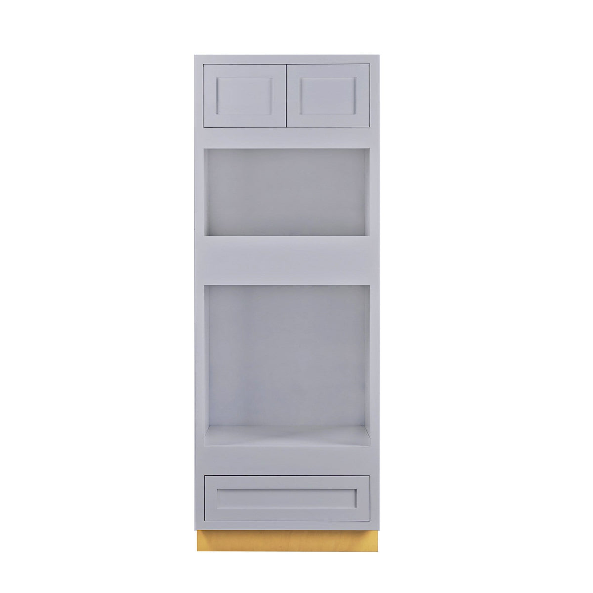 Wall Oven Light Gray Inset Shaker Cabinet 31" Wide