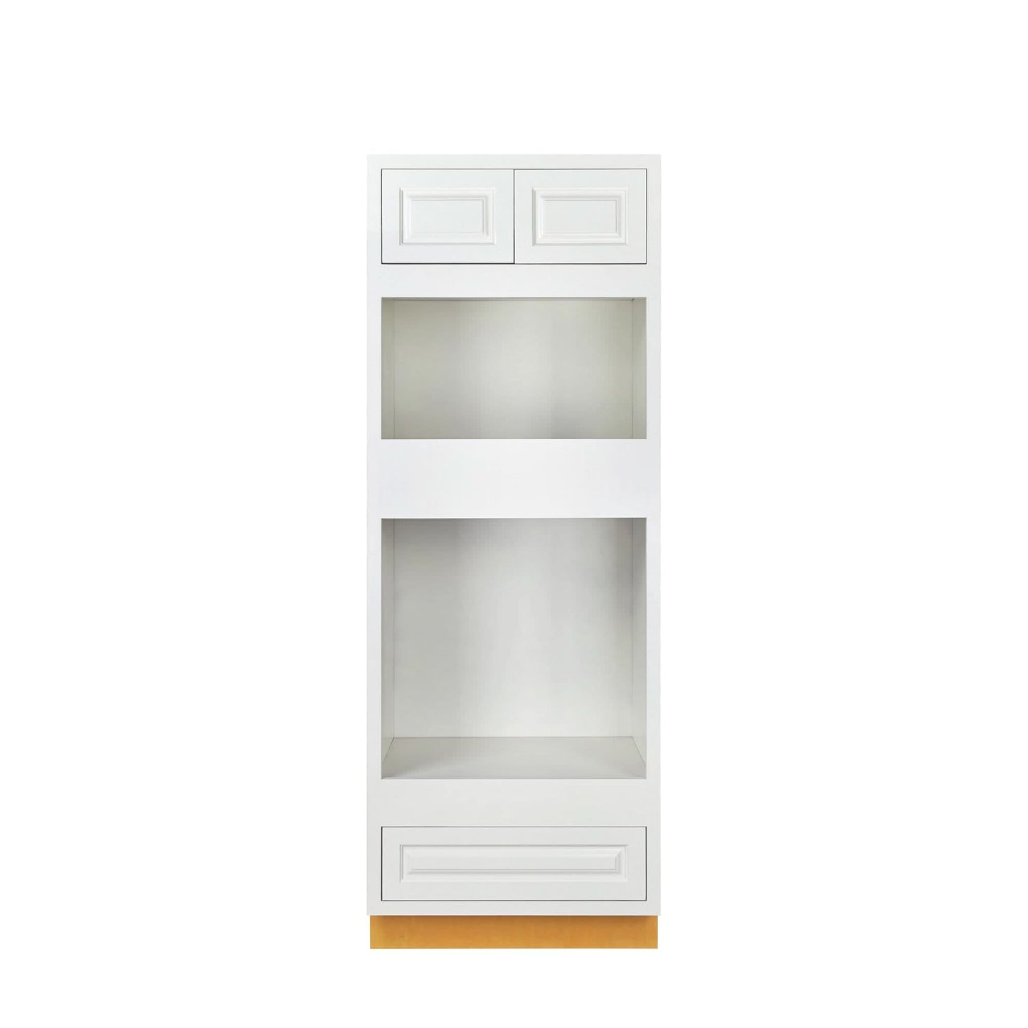 Wall Oven Vintage White Inset Raised Panel Cabinet 31" Wide