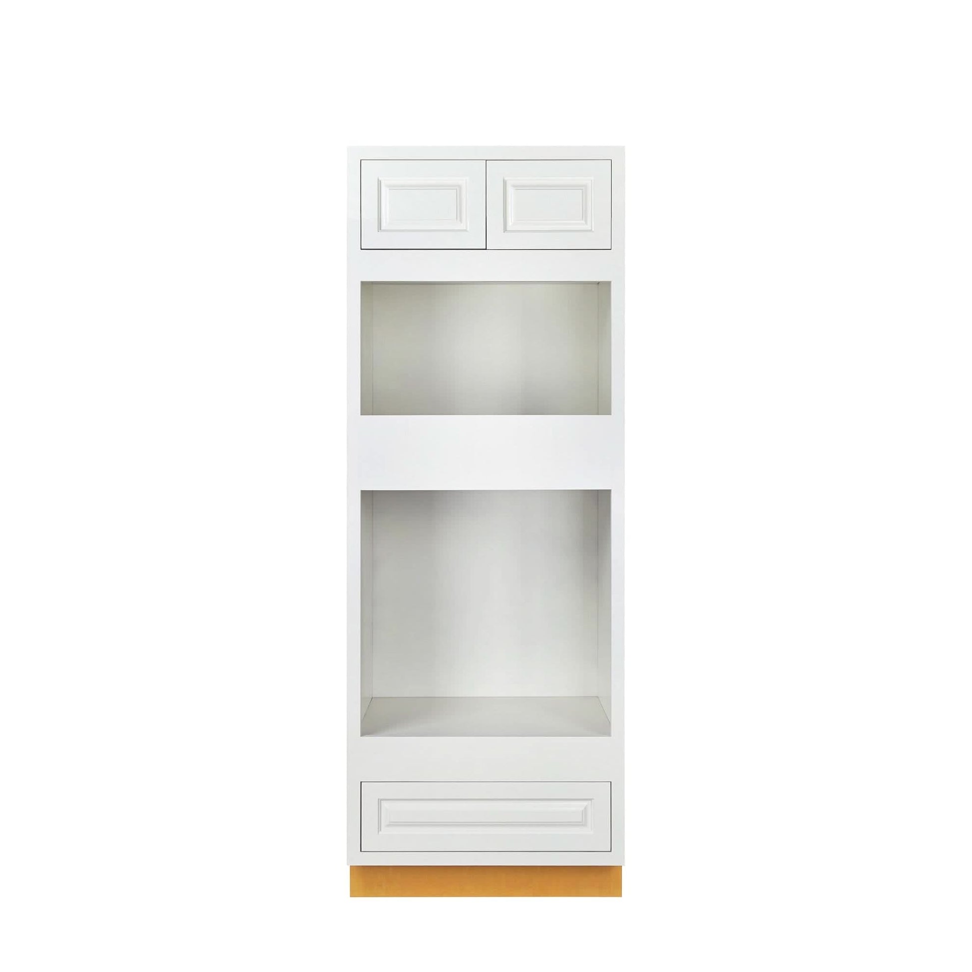 Wall Oven Vintage White Inset Raised Panel Cabinet 31" Wide