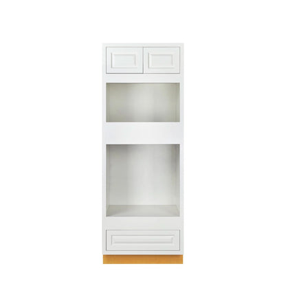 Wall Oven Vintage White Inset Raised Panel Cabinet 31" Wide