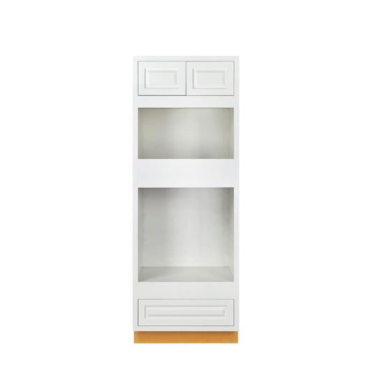 Wall Oven Vintage White Inset Raised Panel Cabinet 31" Wide